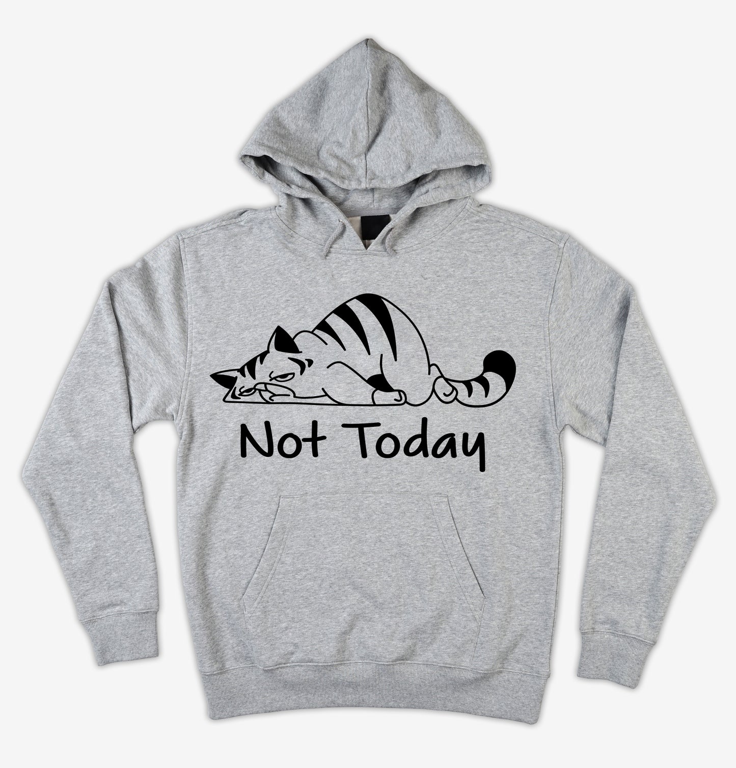 NOT TODAY - hoodie - grey or pink - fundraiser for Furry Fix - $35 - shipping or pick up.